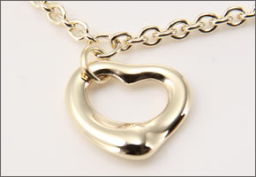 【TIFFANY&CO】ティファニー レディス アクセサリー エルサ・ペレッティ ミニ オープン ハート ブレスレット 18Y 23485338