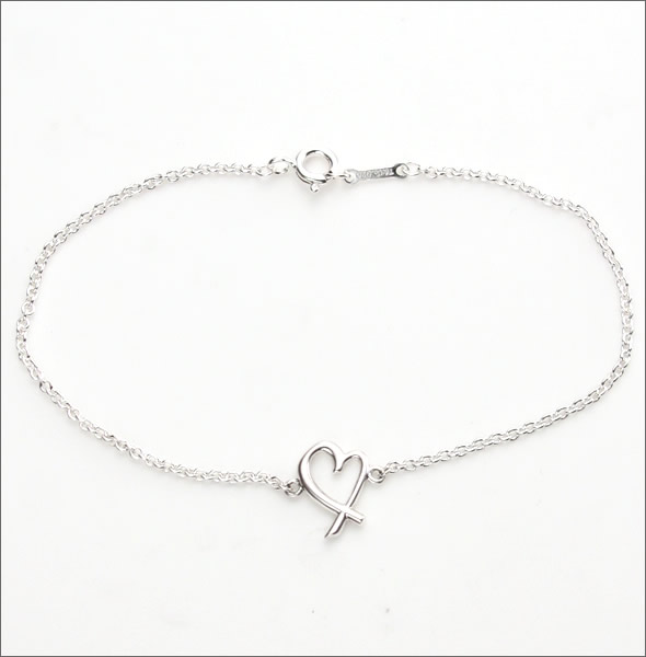 ティファニー  ラビング ハート タグ ブレスレット スターリング シルバー スモール 7in 28493436