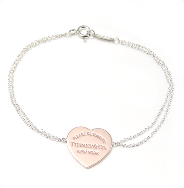 ティファニー  RTT ハート ブレスレット ミディアム 6.5in SS/RUBEDO 29633789