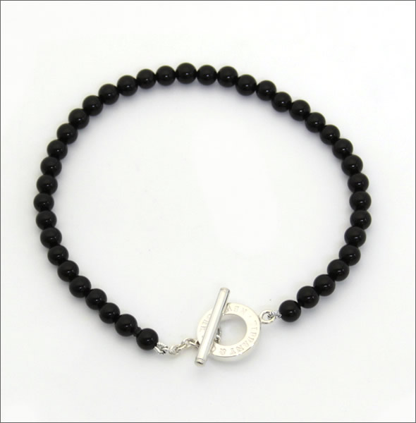 ティファニー  ビーズ ブレスレット オニキス&シルバー 7.5in 31035015