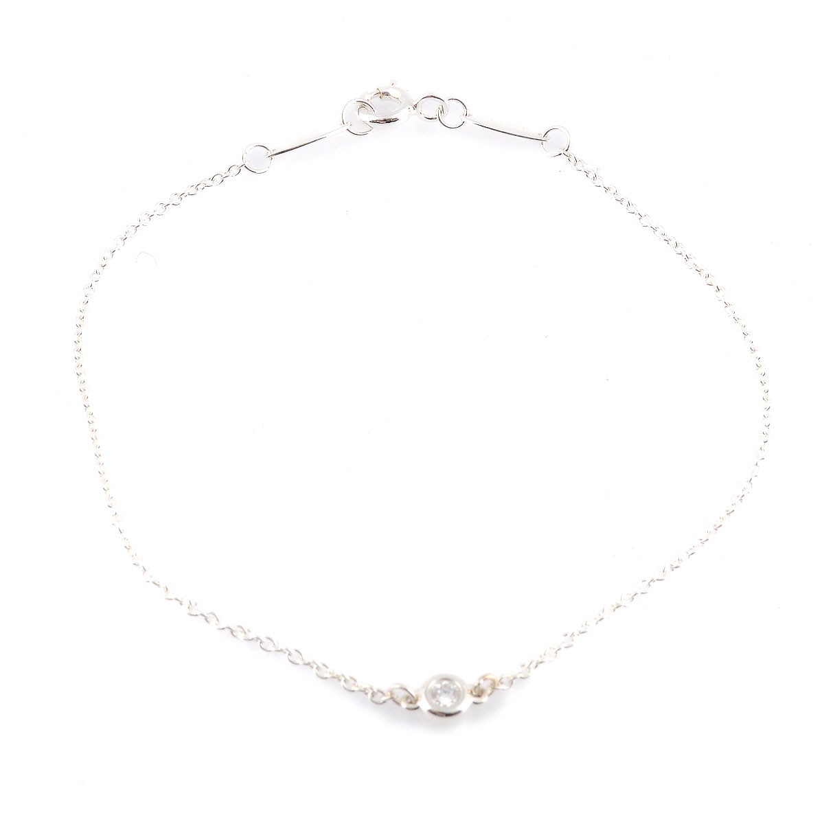 ティファニー Tiffany&CO 33943415 エルサ・ペレッティ ダイヤモンド バイ ザ ヤード ブレスレット 0.03ct スターリングシルバー