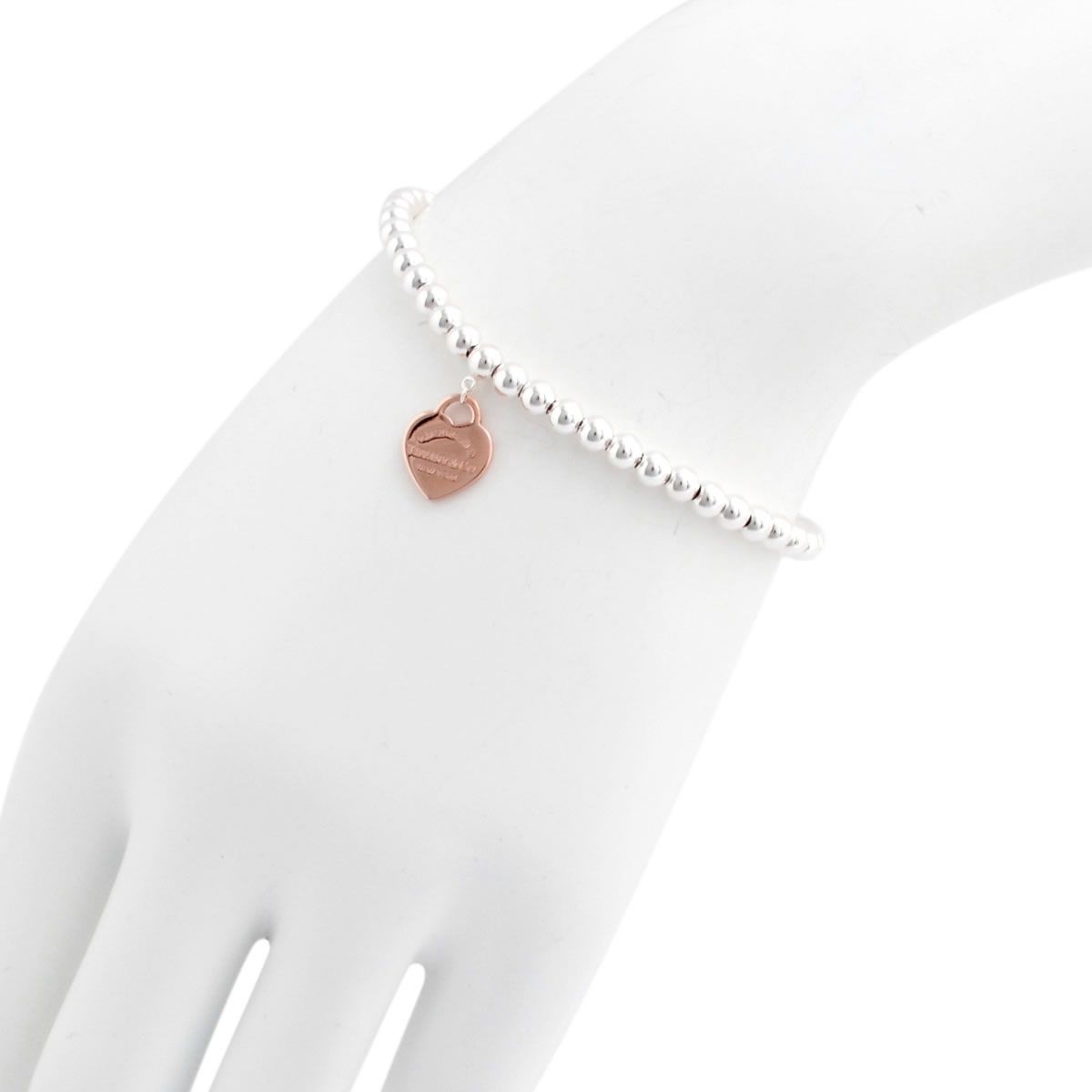 ティファニー TIFFANY&CO 30872541 RTT リターン トゥ ティファニー ビーズ ブレスレット 7in SS/RUBEDO