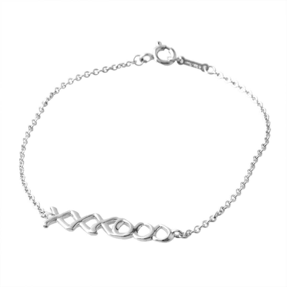 ティファニー TIFFANY&CO 37220574 パロマ・ピカソ グラフィティ ラブ＆キス ブレスレット ミディアム SS 18cm