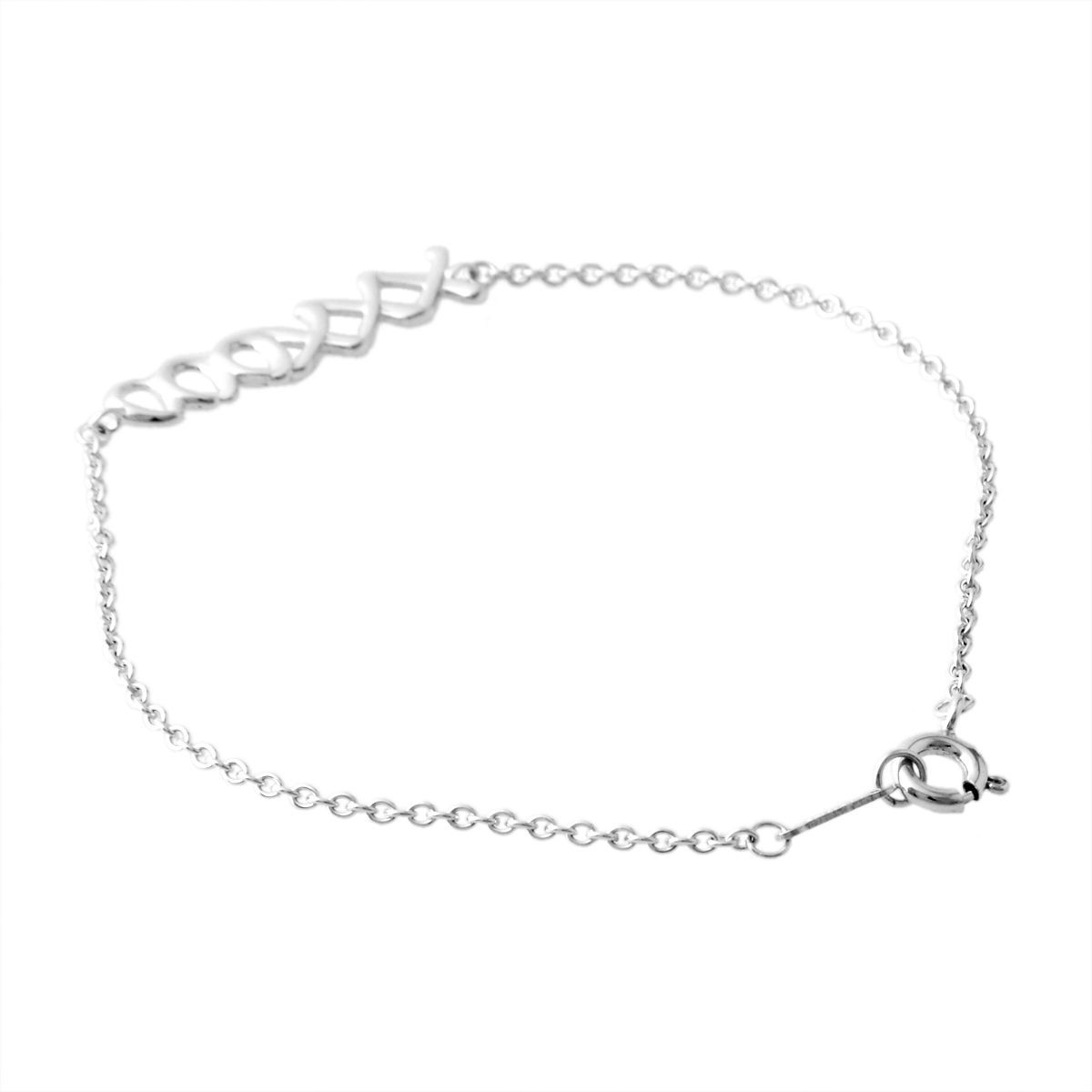 ティファニー TIFFANY&CO 37220574 パロマ・ピカソ グラフィティ ラブ＆キス ブレスレット ミディアム SS 18cm