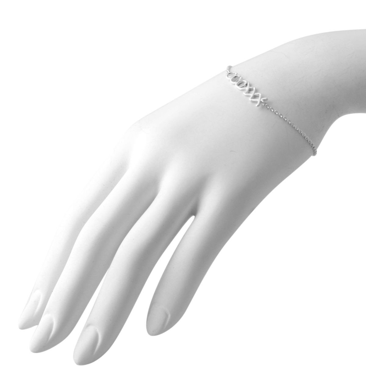 ティファニー TIFFANY&CO 37220574 パロマ・ピカソ グラフィティ ラブ＆キス ブレスレット ミディアム SS 18cm