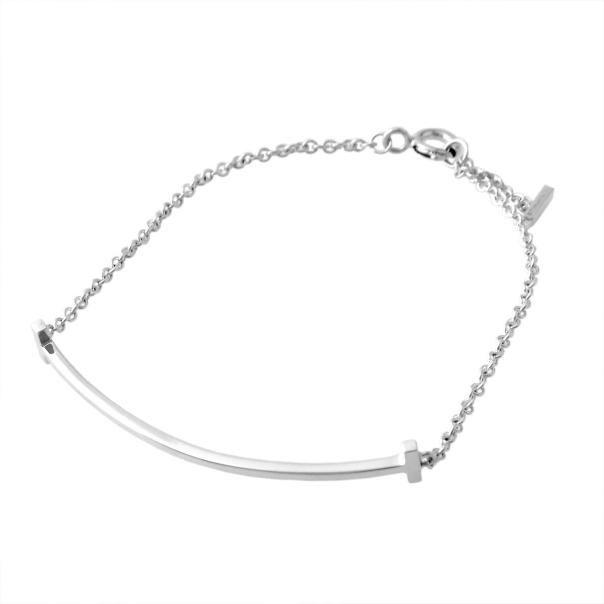 ティファニー TIFFANY&CO 36667265 Tiffany Ｔ スマイル ブレスレット ミディアム SS 18cm