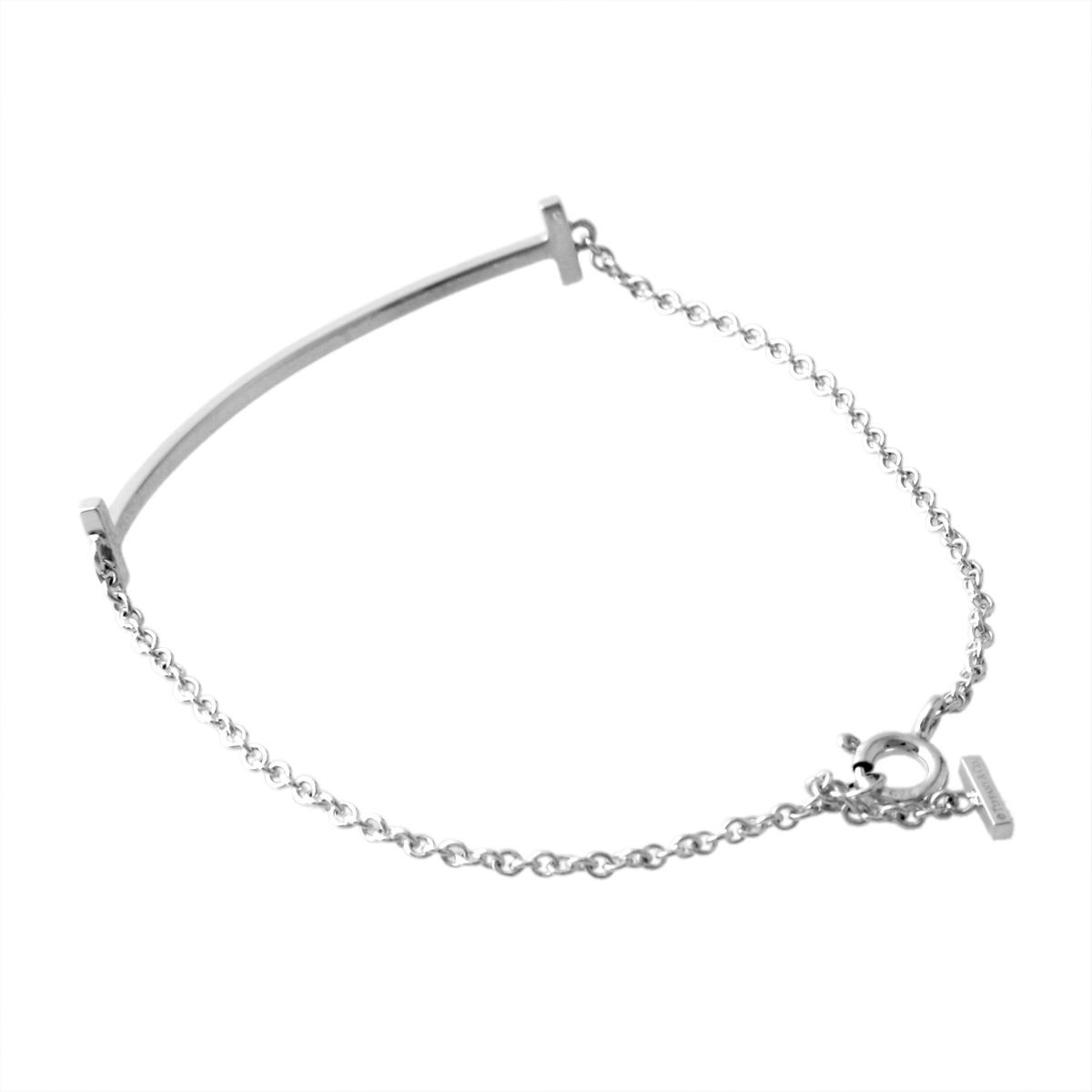 ティファニー TIFFANY&CO 36667265 Tiffany Ｔ スマイル ブレスレット ミディアム SS 18cm
