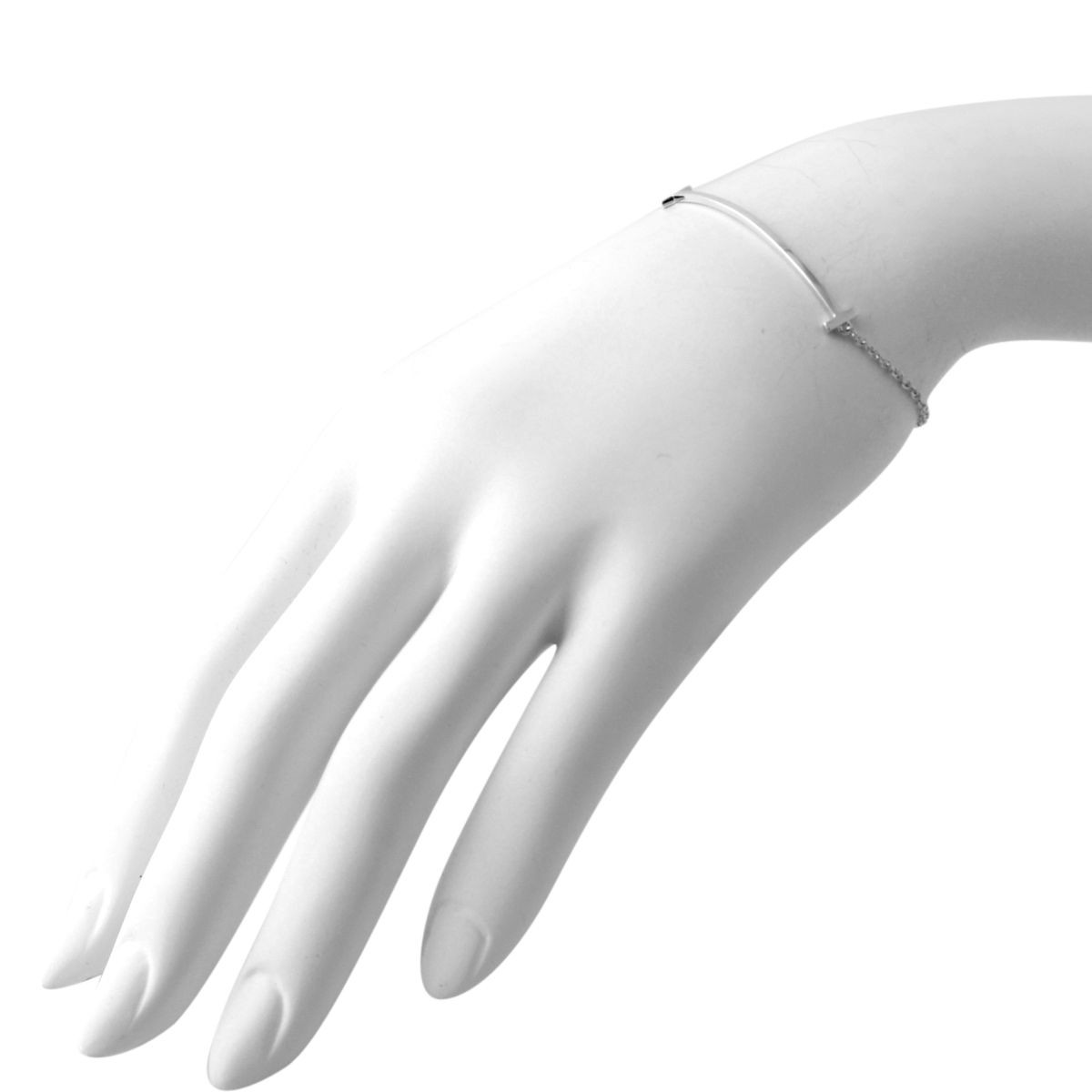 ティファニー TIFFANY&CO 36667265 Tiffany Ｔ スマイル ブレスレット ミディアム SS 18cm