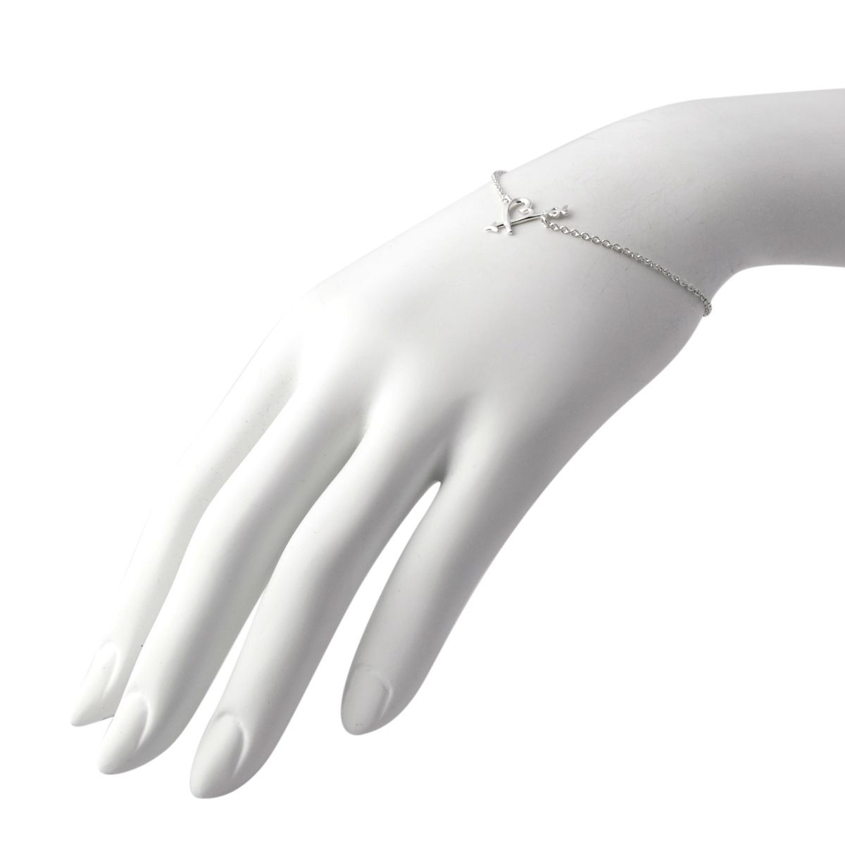 ティファニー TIFFANY&CO 37298204 パロマ・ピカソ ラビング ハート アロー ブレスレット ミディアム SS 18cm