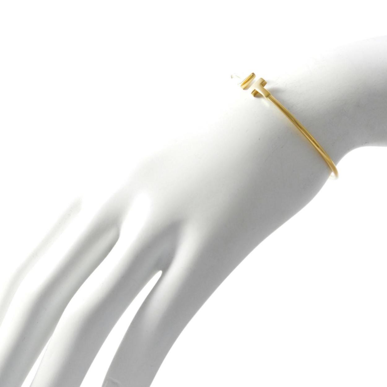 ティファニー TIFFANY&CO 33263511 Ｔｉｆｆａｎｙ T ナロー ワイヤー ブレスレット ミディアム  (18KYG)  バングル