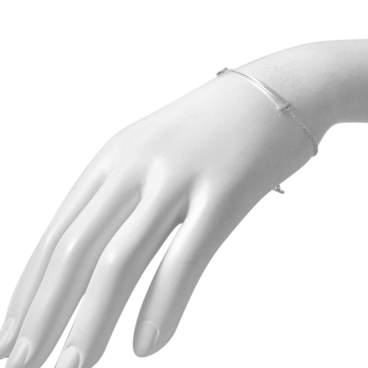 ティファニー TIFFANY&CO 36946628 Tiffany Ｔ スマイル ブレスレット ミディアム SS 18cm