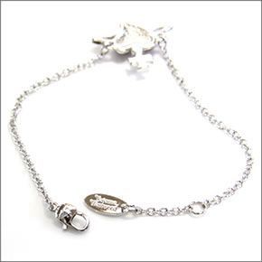 ヴィヴィアン ウェストウッド  ディアマンテ ハート ブレスレット レッド/シルバー 0669-01-15