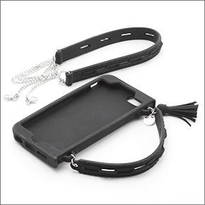 スワロフスキー Allegro Black iPhone6 バッグモチーフ ショルダーストラップ付 クリスタル アイフォン6専用ケース シリコン製カバー 5113319