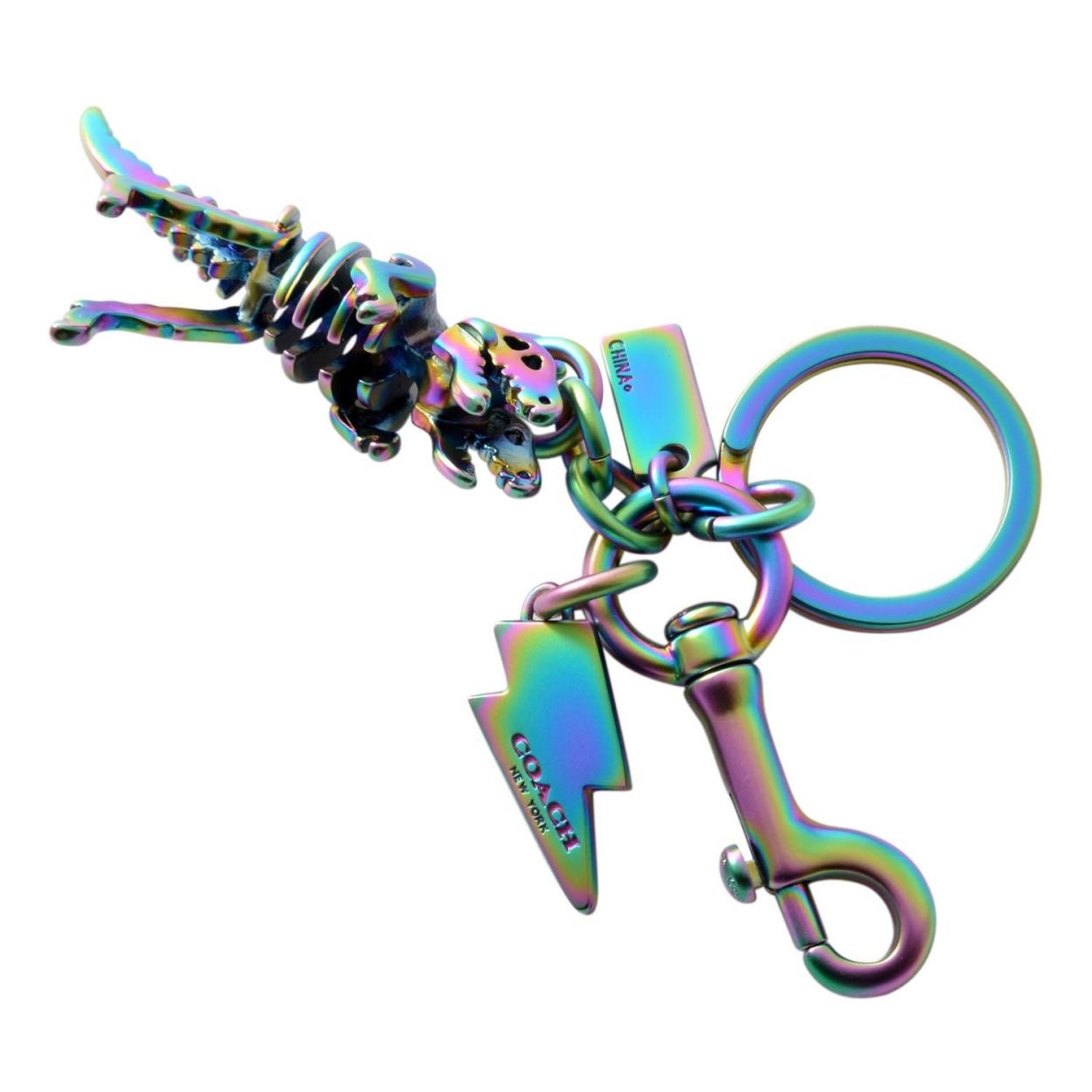 コーチ COACH 54993 S3/Oil Slick アノダイズド レキシー バッグ チャーム (キー リング/カラビナ)