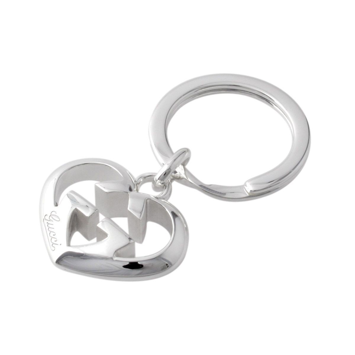 グッチ GUCCI 246576-J8400-8106 LOVE BRITT ハートシェイプ インターロッキングG キーリング キーホルダー