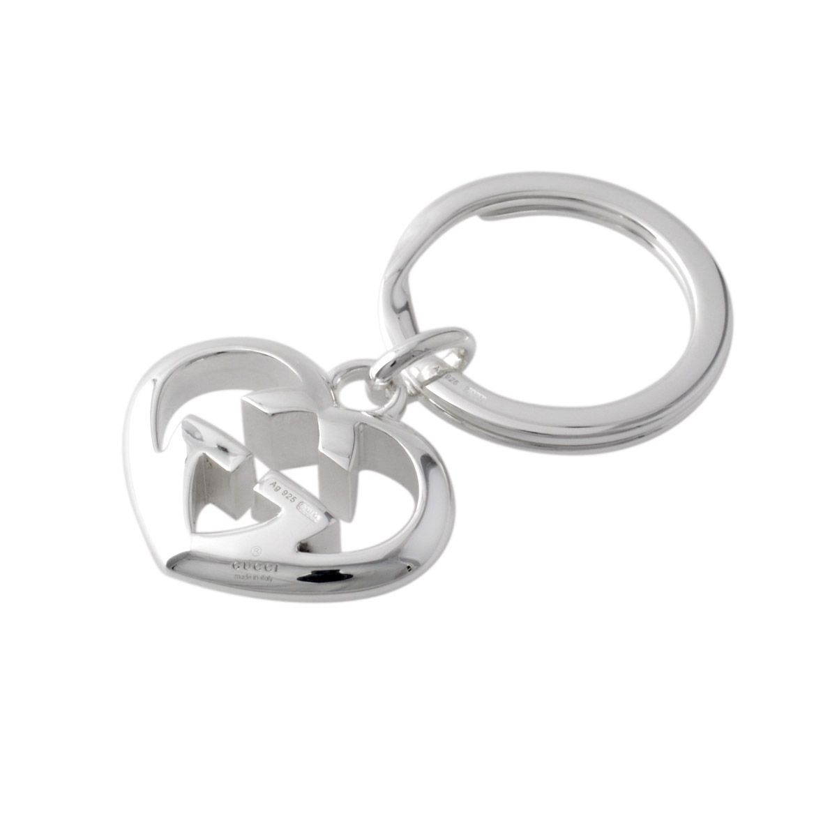グッチ GUCCI 246576-J8400-8106 LOVE BRITT ハートシェイプ インターロッキングG キーリング キーホルダー