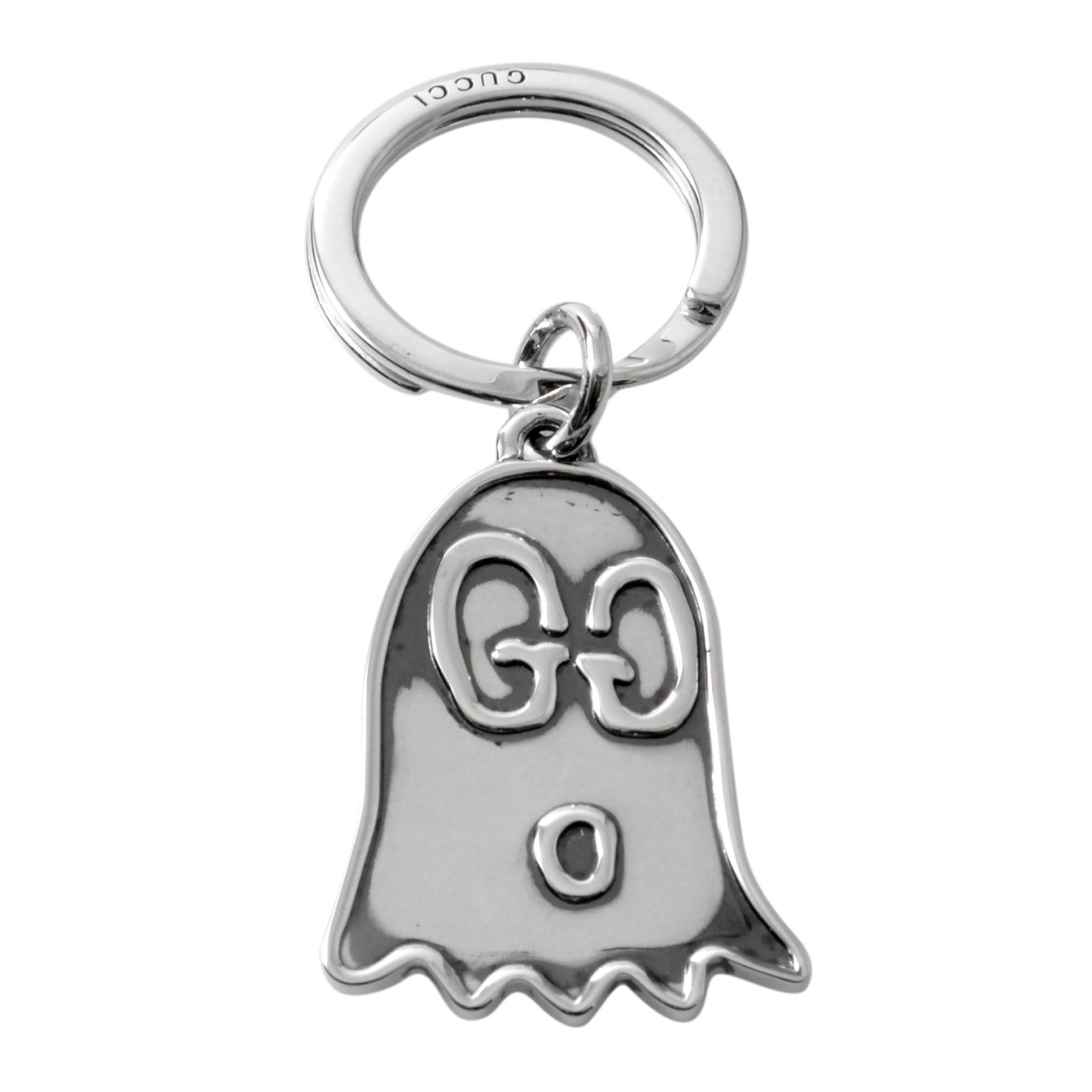 グッチ GUCCI 478650-J8400-0701 グッチゴースト シルバー キーホルダー キーリング