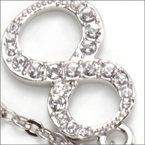 スワロフスキー Amulet  ラッキーモチーフ ライトシャムサテンクリスタル/クリスタル・パヴェ キーリング キーホルダー 5039234