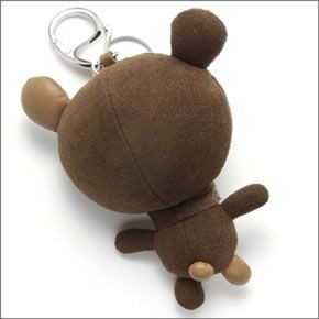 スワロフスキー Arnold Brown  立体的なフォルムがキュート♪ クリスタルなクマ 「アーノルド」 バッグチャーム キーホルダー 5039235