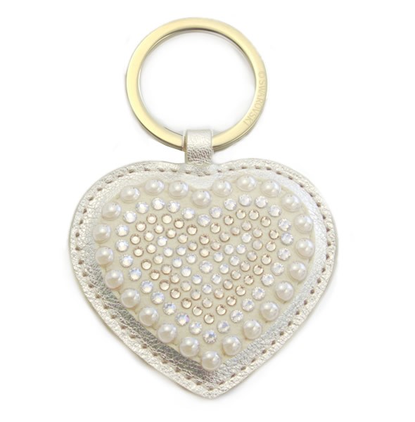 スワロフスキー Betty Romantic Gold Heart Key Ring ハート型 クリスタル キーリング キーホルダー  5113125