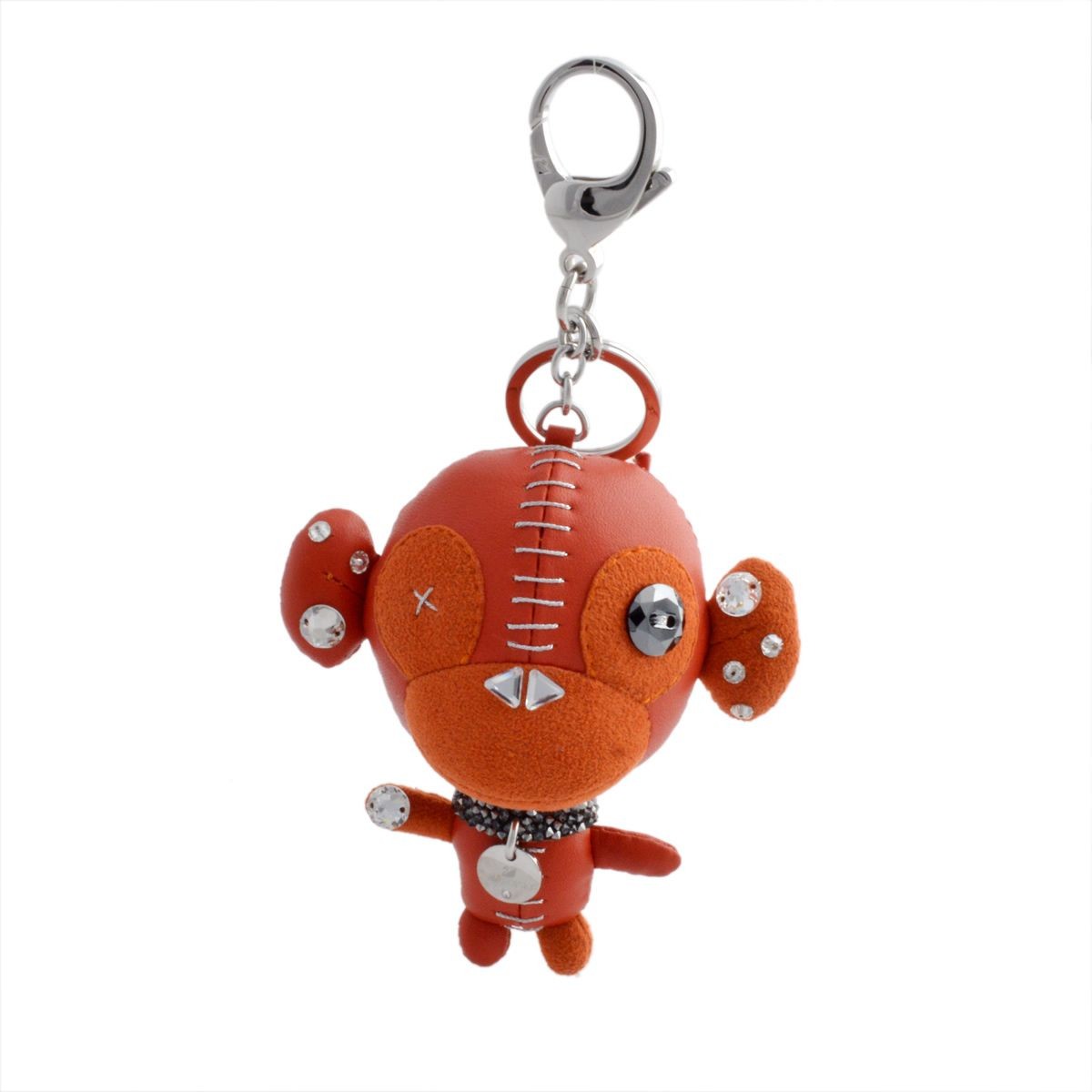 スワロフスキー SWAROVSKI 5201632 Ernest Orange  立体的なフォルムがキュート♪ クリスタルなモンキー 「アーネスト」 バッグチャーム キーホルダー