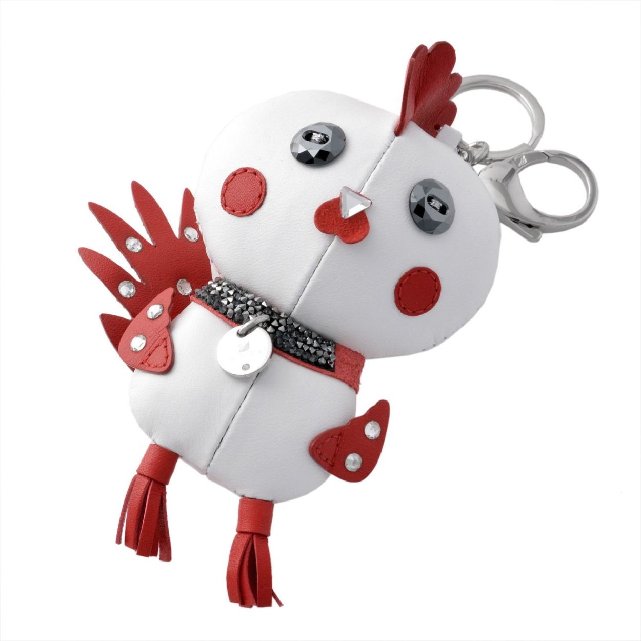 スワロフスキー SWAROVSKI 5270975 Rooster Pascal 立体的なフォルムがキュート♪ クリスタルなニワトリ（オン鶏） 「ルースター」 バッグチャーム キーホルダー