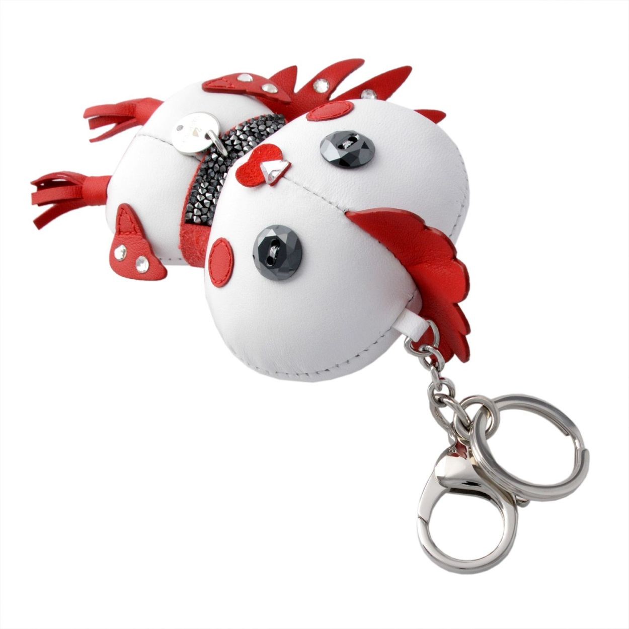 スワロフスキー SWAROVSKI 5270975 Rooster Pascal 立体的なフォルムがキュート♪ クリスタルなニワトリ（オン鶏） 「ルースター」 バッグチャーム キーホルダー