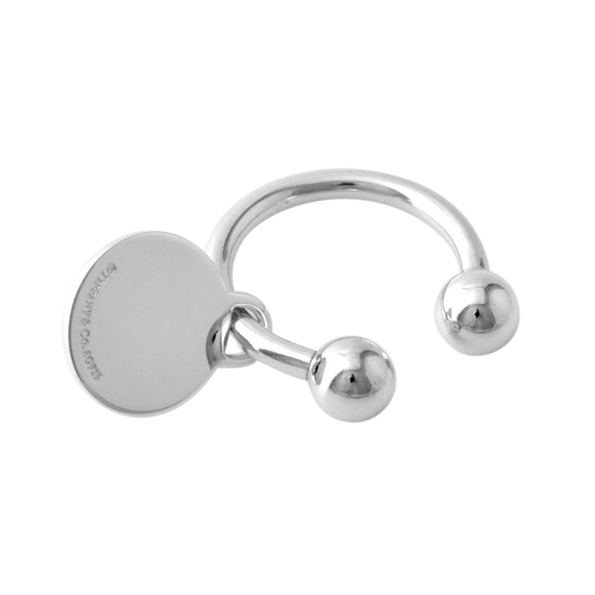 ティファニー TIFFANY&CO 15881933 ラウンド タグ キーリング ミディアム SS