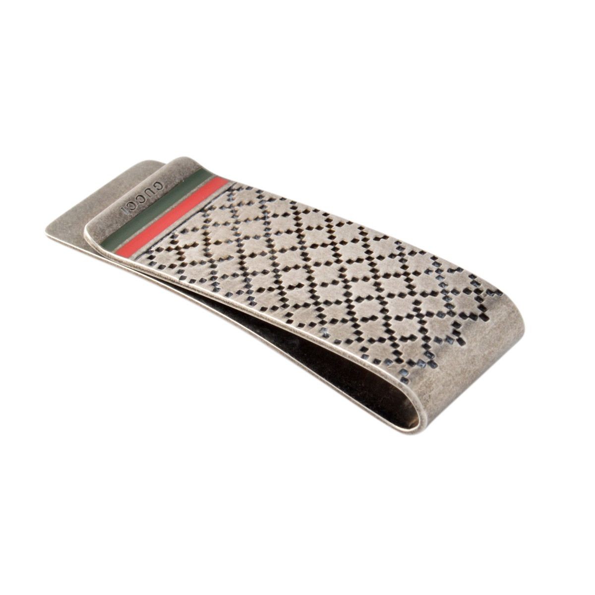 グッチ GUCCI 325948-J89L0-8518 DIAMANTISSIMA ディアマンテモチーフ メンズ マネークリップ 札ばさみ