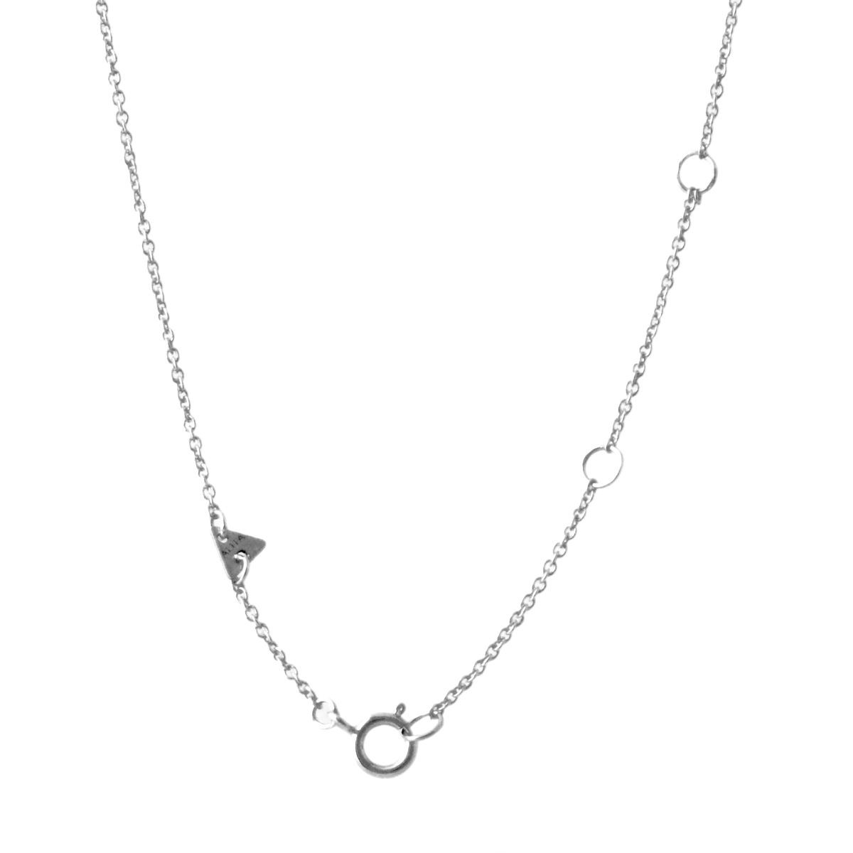 アリータ ALIITA CASTIA ZAFIRO NECKLACE 9KWG×BLサファイア カシータ 家モチーフ ネックレス ペンダント