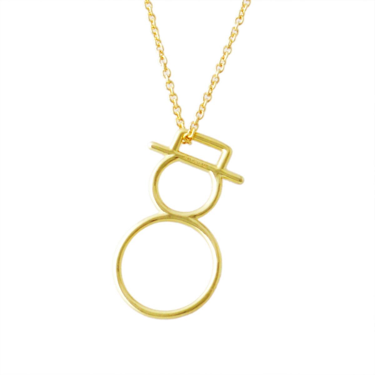 アリータ ALIITA SNOWMAN NECKLACE 9KYG スノーマン 雪だるまモチーフ ネックレス