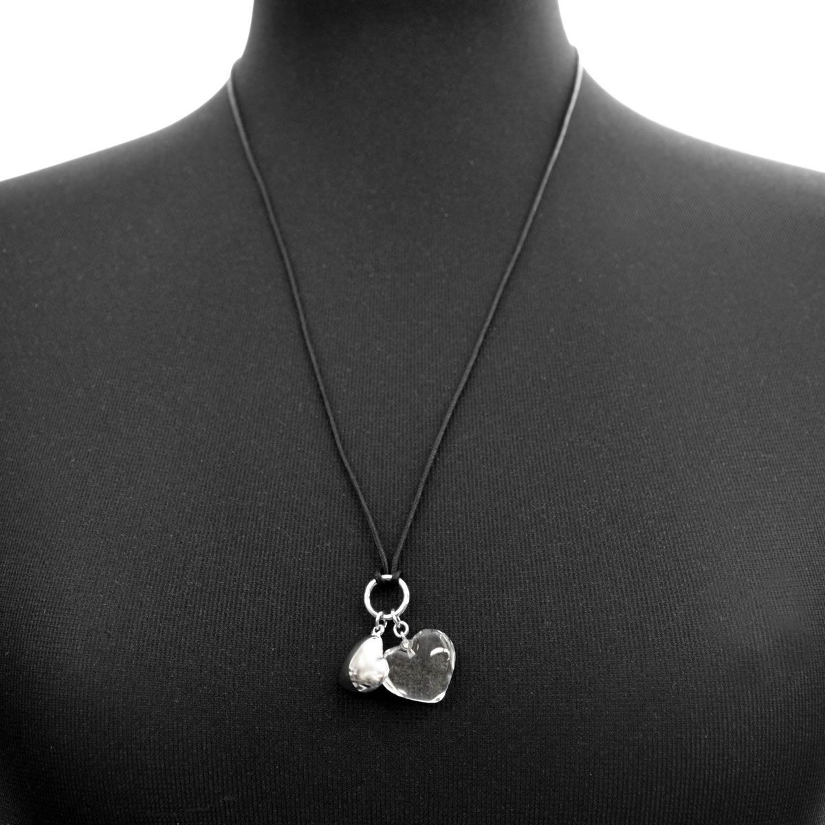 バカラ Baccarat 2601524  ハート型 ペンダント ネックレス ROMANCE B MINE