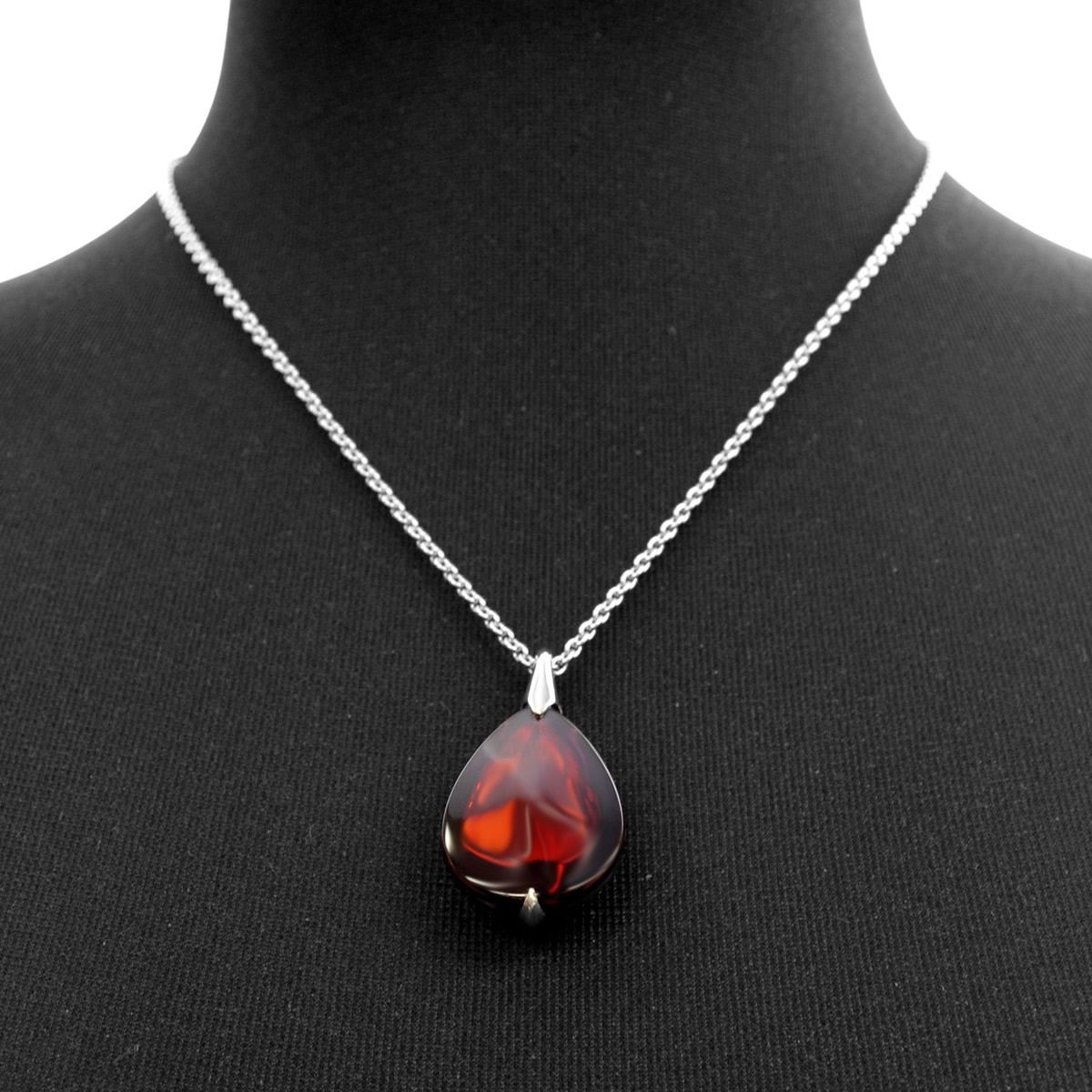 バカラ Baccarat 2610120  しずく型 ペンダント ネックレス Large FLEURS DE PSYDELIC