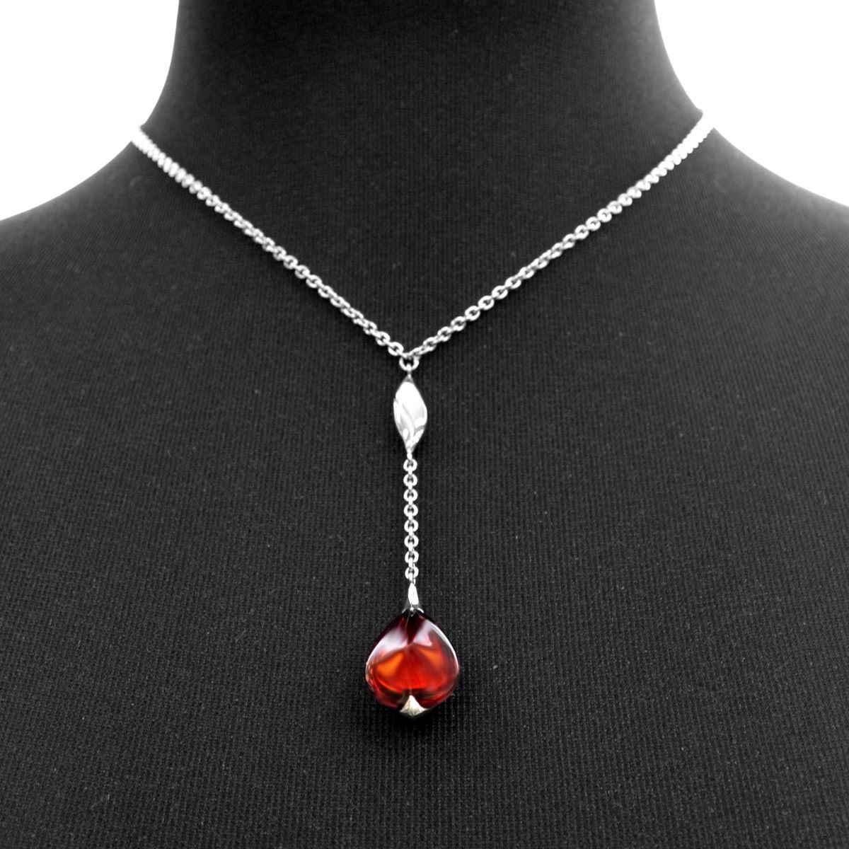 バカラ Baccarat 2610122  しずく型 ペンダント ネックレス Small FLEURS DE PSYDELIC