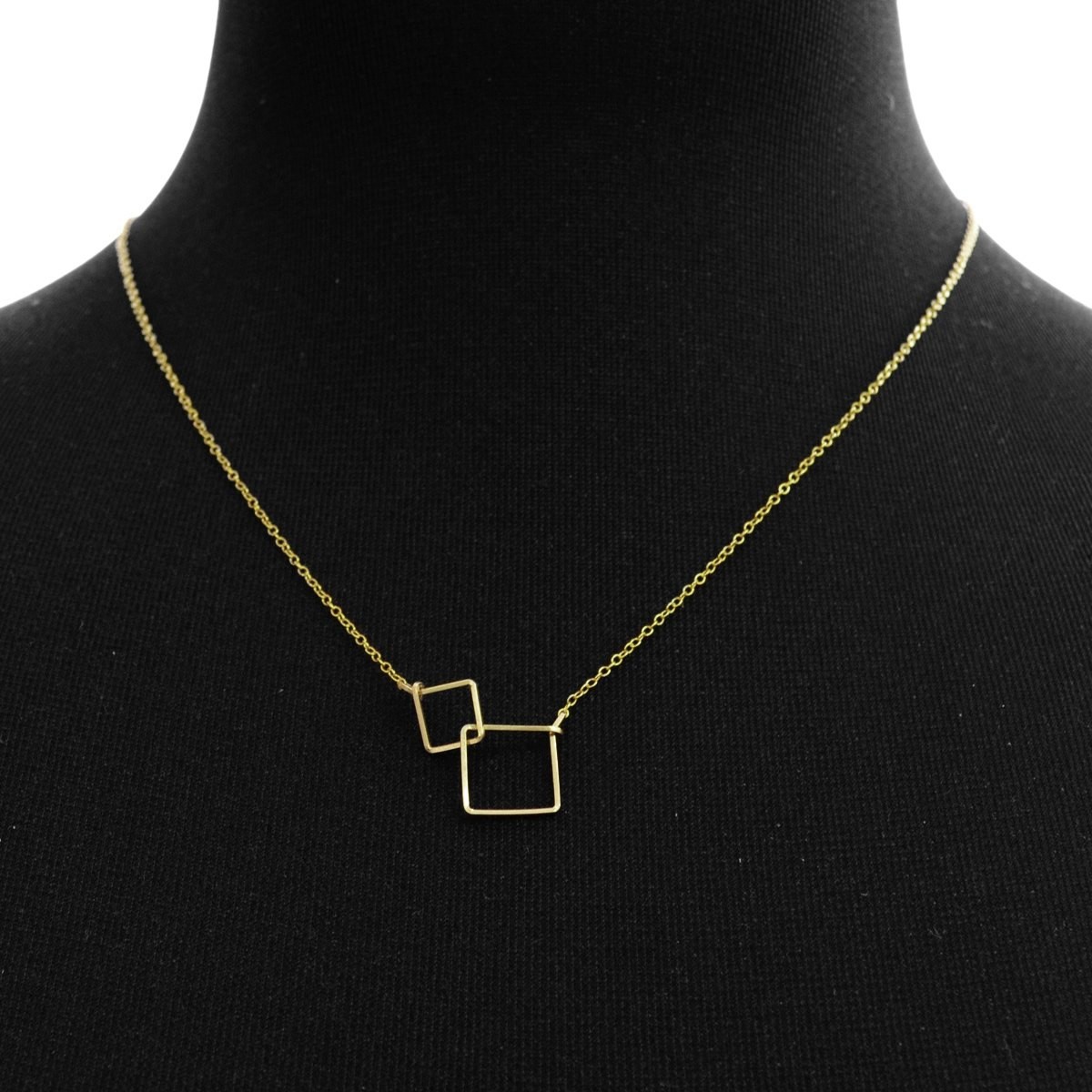 バイボー By Boe 277-GF ダブルスクエア ネックレス/ペンダント