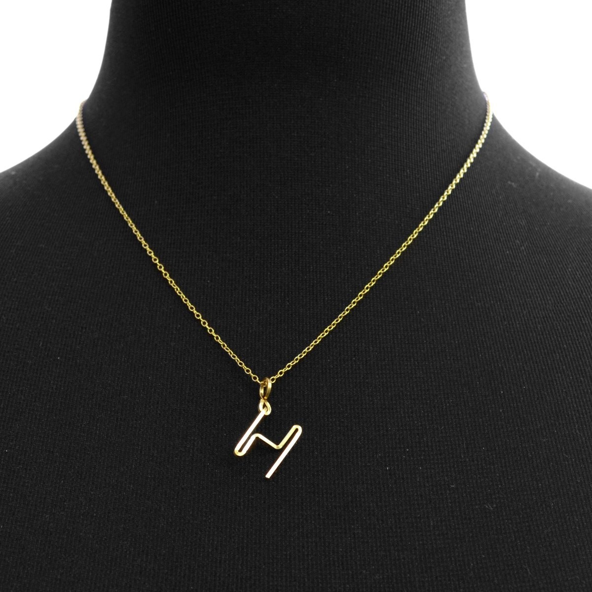 バイボー By Boe Alfabet H-GF-SM アルファベット イニシャル 「H」 ネックレス/ペンダント チャーム スモール