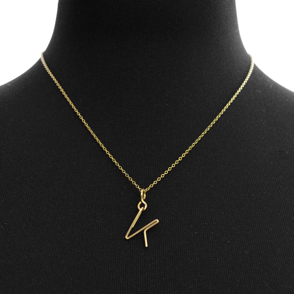 バイボー By Boe Alfabet K-GF-SM アルファベット イニシャル 「K」 ネックレス/ペンダント チャーム スモール