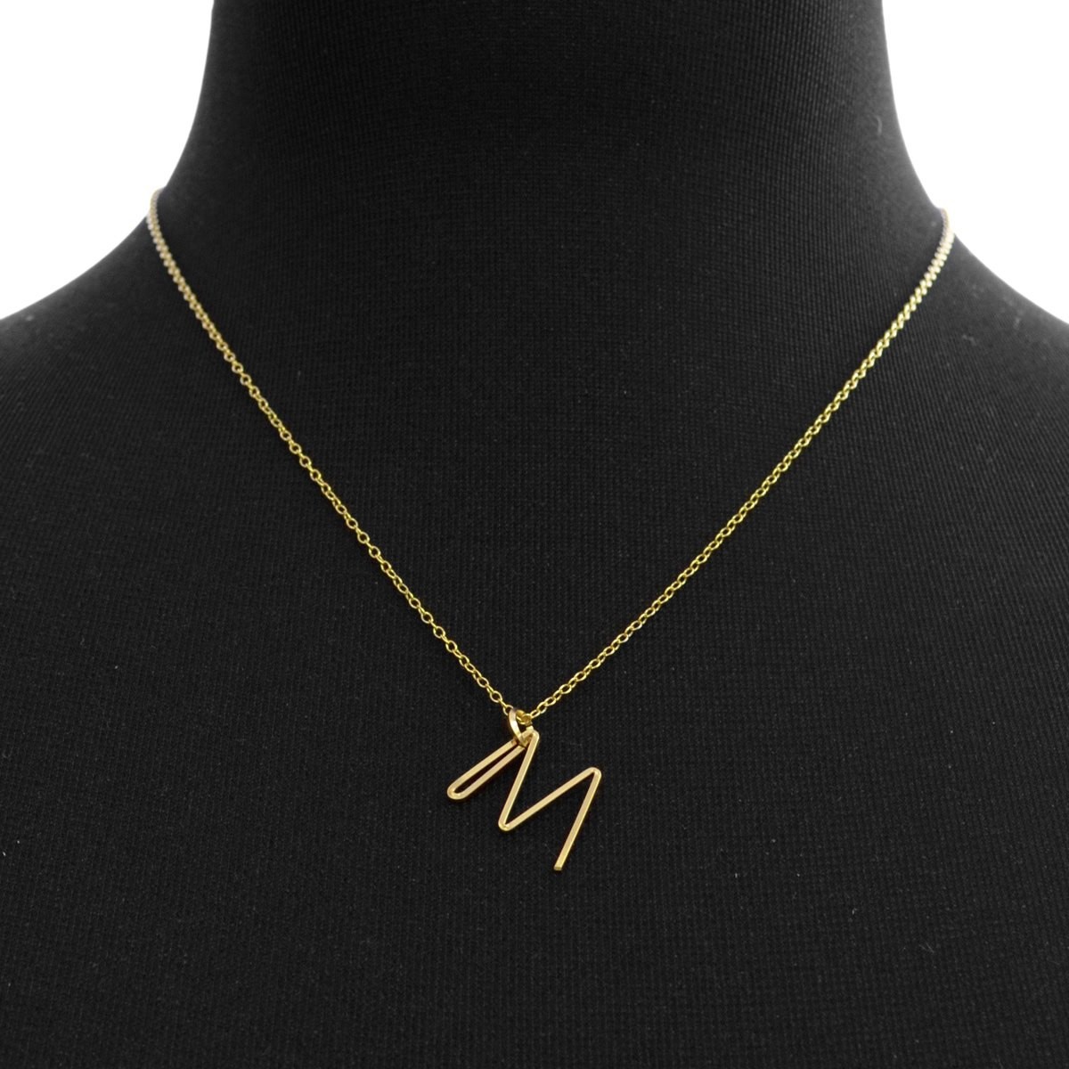 バイボー By Boe Alfabet M-GF-SM アルファベット イニシャル 「M」 ネックレス/ペンダント チャーム スモール