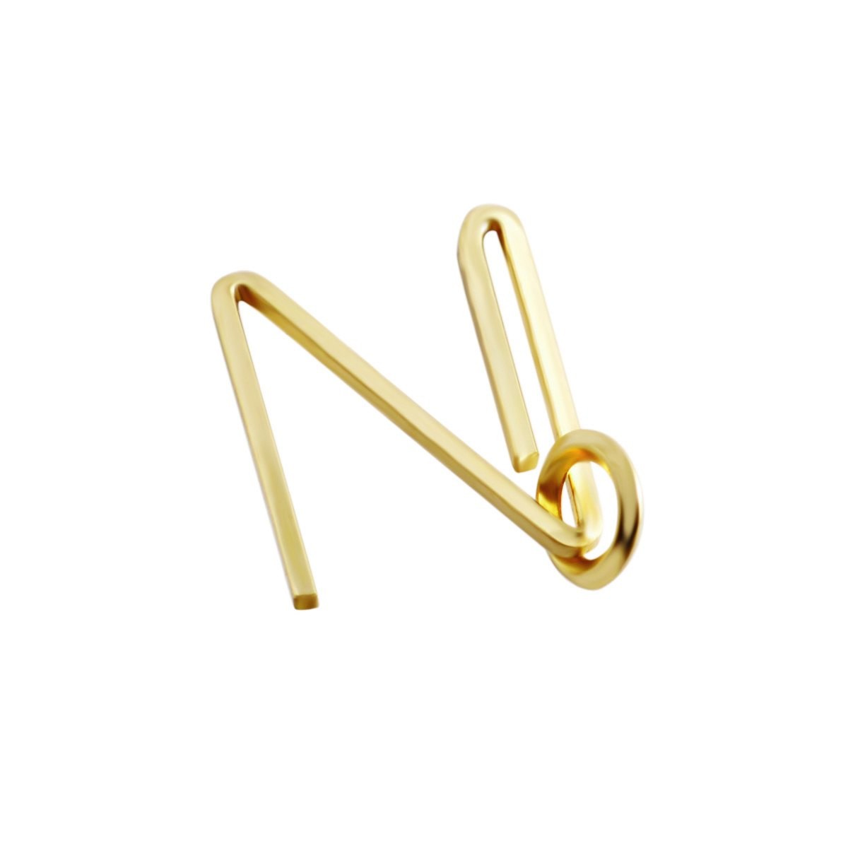 バイボー By Boe Alfabet N-GF-SM アルファベット イニシャル 「N」 ネックレス/ペンダント チャーム スモール