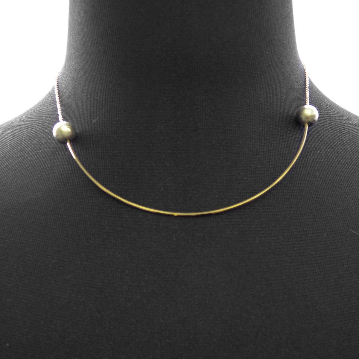 バイボー By Boe 465Silverpearl-GF ワイヤー アーク コットン シルバーパール ワイヤー ネックレス