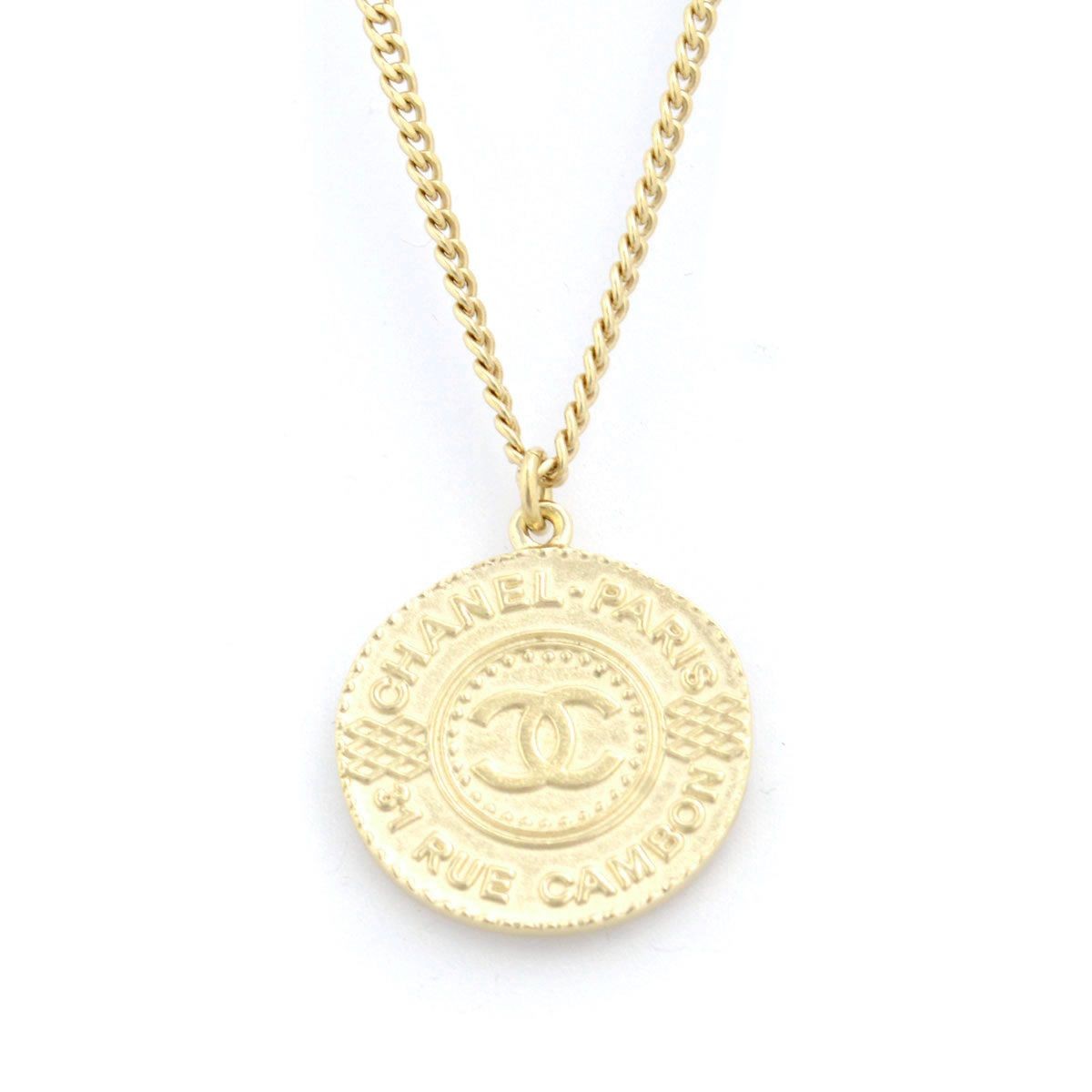 シャネル CHANEL A86858 DORE COCO ココマーク CCロゴ コインモチーフ ペンダント ネックレス