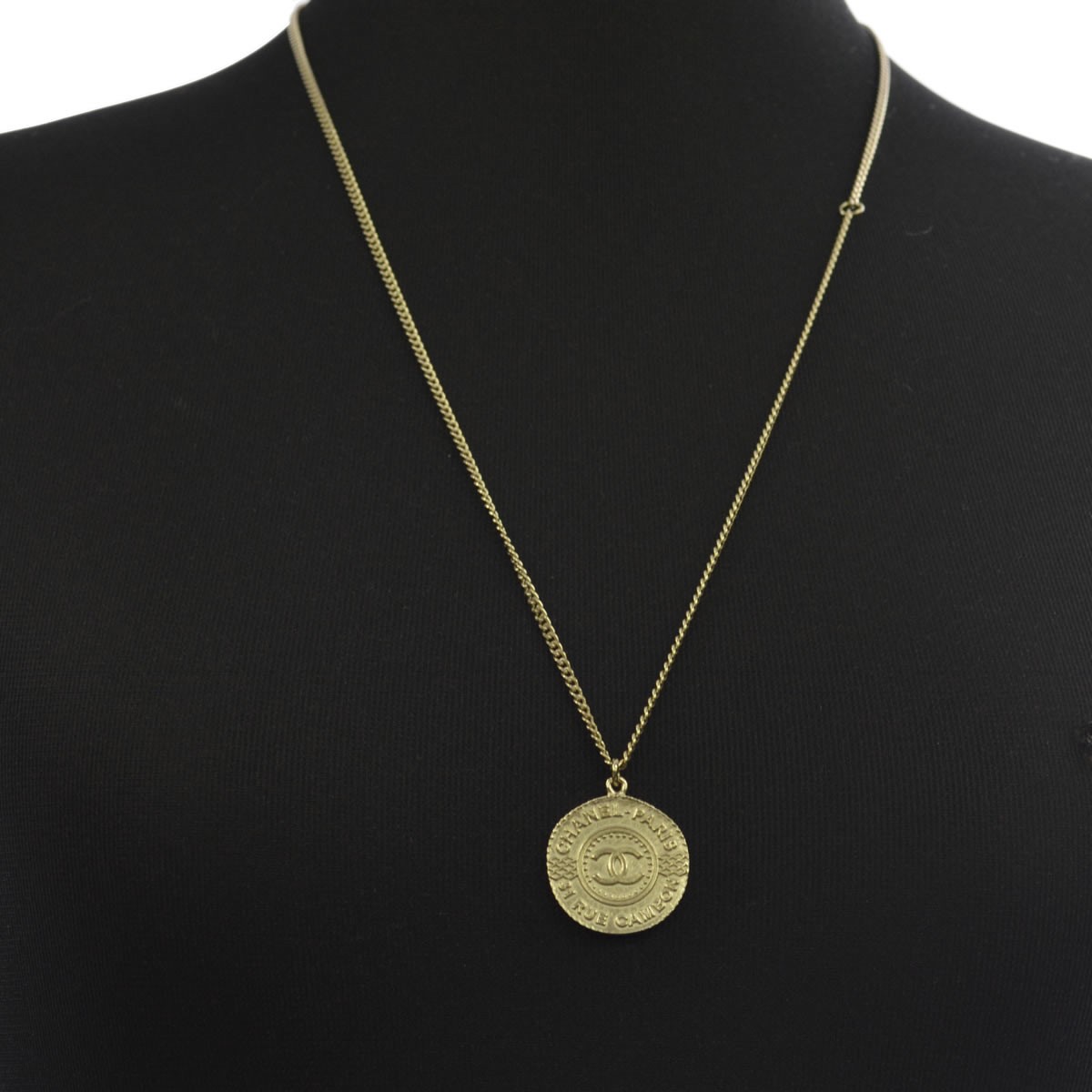 シャネル CHANEL A86858 DORE COCO ココマーク CCロゴ コインモチーフ ペンダント ネックレス