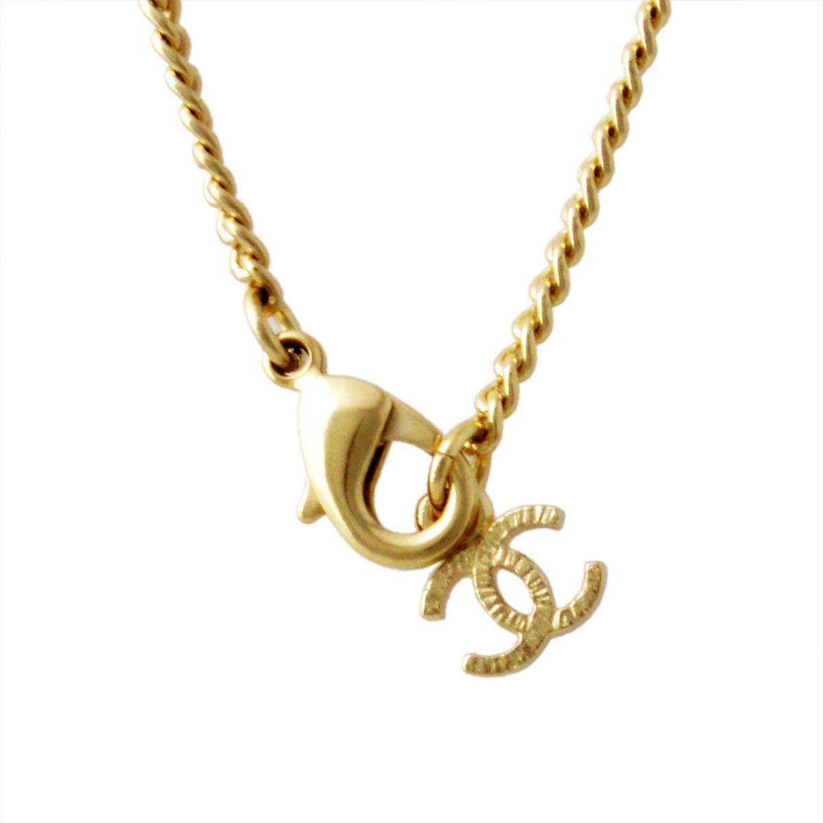 シャネル CHANEL 87507 DORE/NOIR/BLANC  COCO ココマーク CCロゴ×ドット ネックレス ペンダント