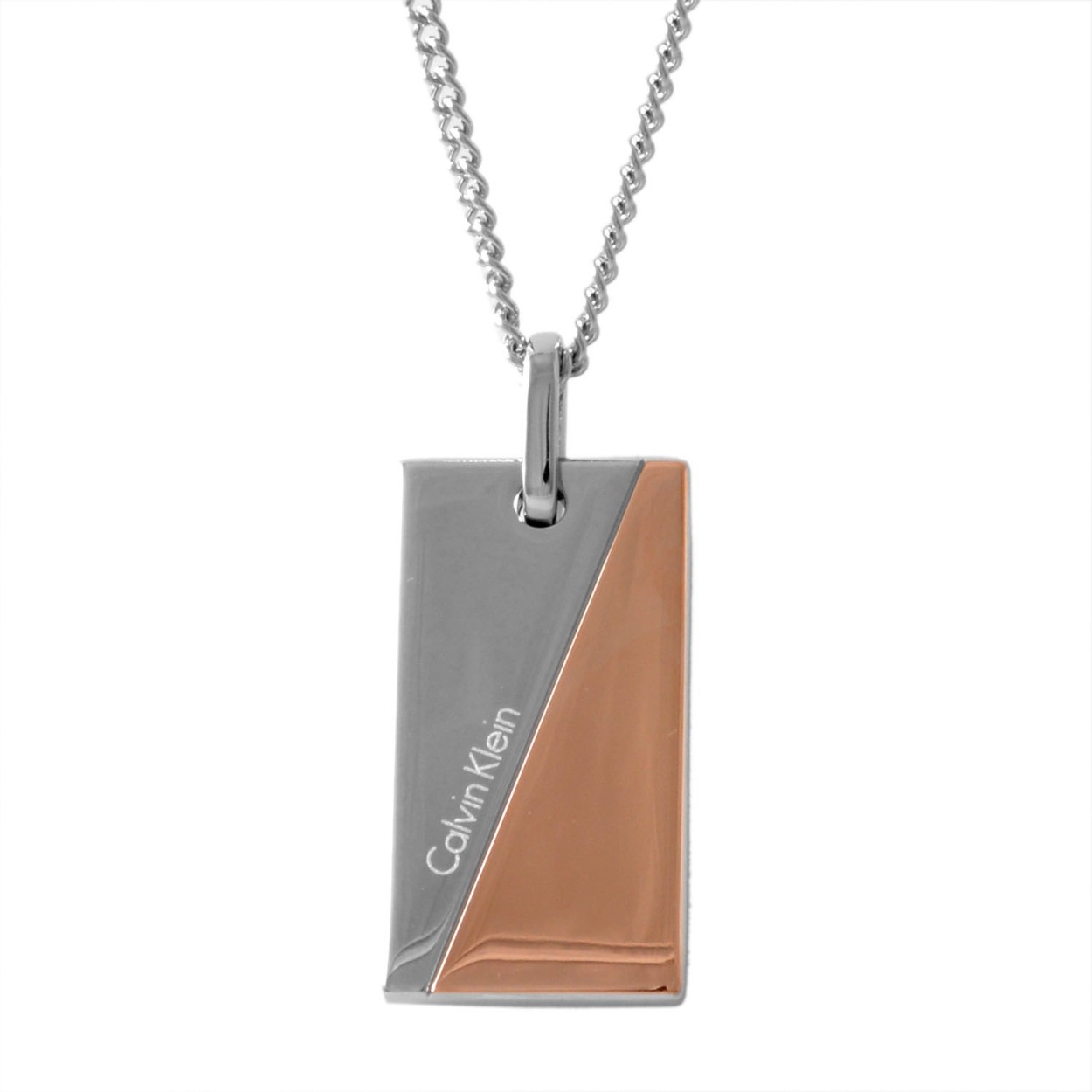 カルバンクライン Calvin Klein KJ06PN200200 2トーン ドッグタグ ネックレス ペンダント HOOK BICO