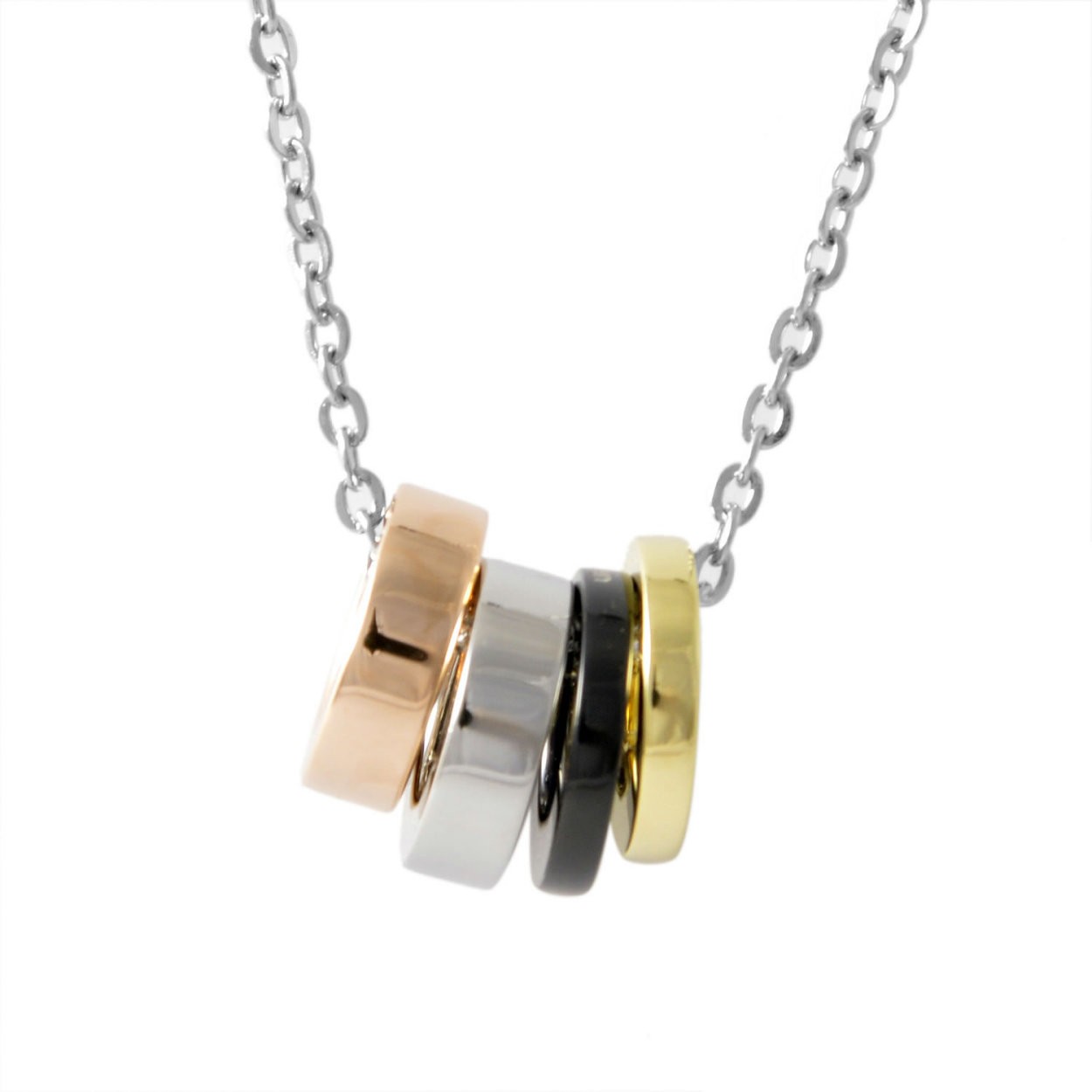 カルバンクライン Calvin Klein KJ7GBN400100 4連 リング ネックレス ペンダント GORG CHAIN