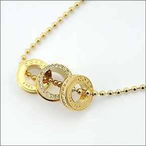 コーチ  ミニ ロンデル ネックレス ゴールド 95406 GD/GD/N