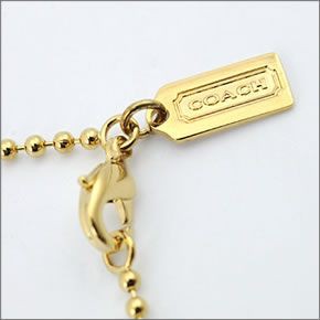 コーチ  ミニ ロンデル ネックレス ゴールド 95406 GD/GD/N