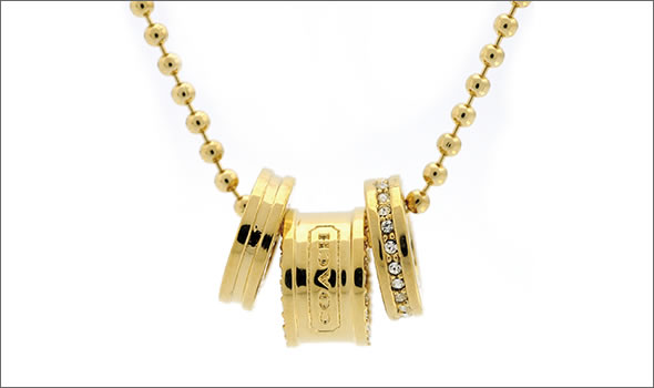 コーチ  ミニ ロンデル ネックレス ゴールド 95406 GD/GD/N