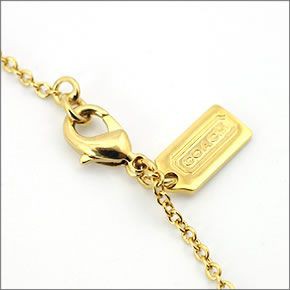 コーチ  オプアートパヴェディスク ネックレス ゴールド クリスタル 95725 GD/GD/N