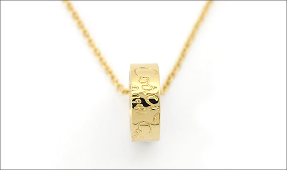 コーチ  オプアートパヴェディスク ネックレス ゴールド クリスタル 95725 GD/GD/N